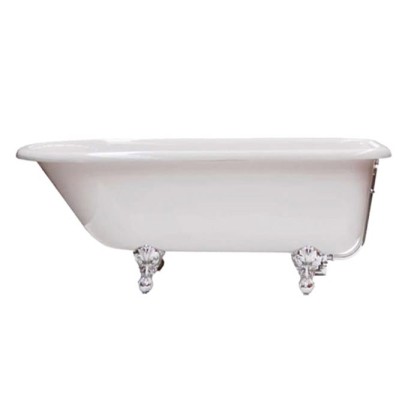 KNIEF  ROLL TOP XL Ванна отдельностоящая 170x70x60см., на ножках хром, без слива-перелива, цвет: белый