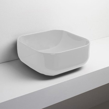 Simas Balloon Раковина накладная, 45x45хh20см., без отв., без перелива, цвет: белый