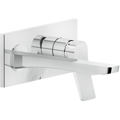 Gessi Rilievo Встраиваемый смеситель для раковины с изливом 215мм, внешние части, цвет: хром