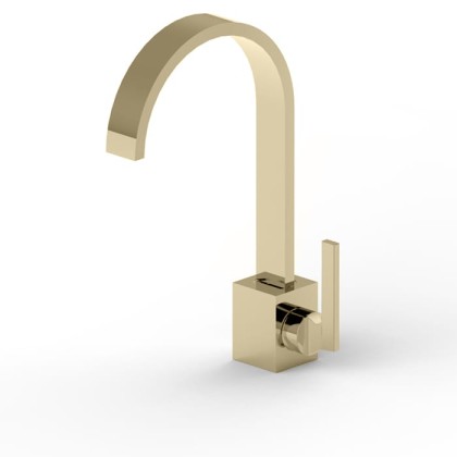 Bongio Domino Смеситель для раковины, на 1 отв, излив: 16см., цвет: матированный никель