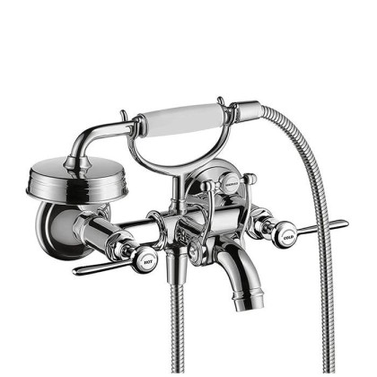 Axor Montreux, Смеситель для ванны с двумярычаговыми рукоятками, ВМ, цвет: хром