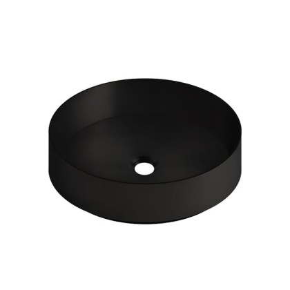 GESSI 316 Раковина ?40 см., для установки на столешницу, без перелива, нержавеющая сталь, цвет: Black XL