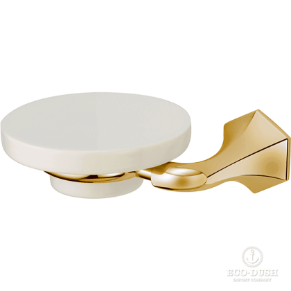 CISAL Cherie Мыльница подвесная, цвет: золото/керамика