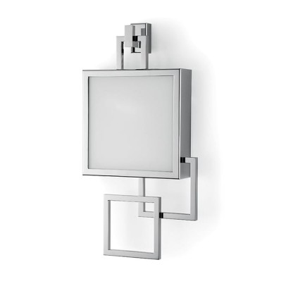 Oasis Vicky Настенный светильник. Матовое стекло и светодиодное освещение, правосторонняя модель, цвет: хром