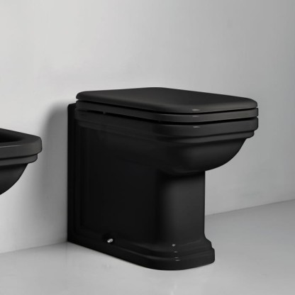 Kerasan Waldorf Унитаз напольный пристенный 55х37см, цвет: черный
