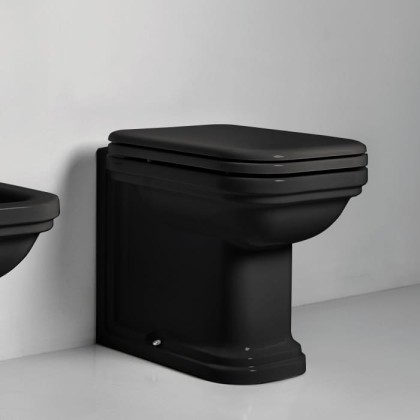 Kerasan Waldorf Унитаз напольный пристенный 55х37см, цвет: черный