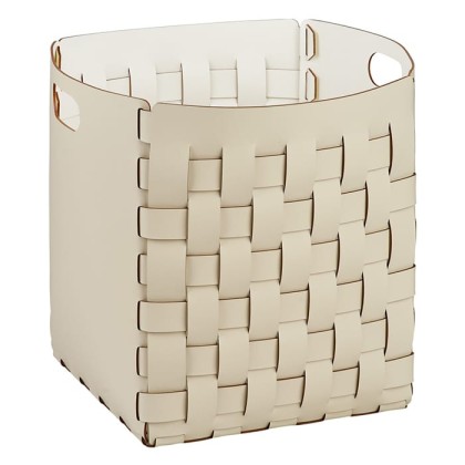 ADJ Корзинка Bottega, 35x35xH40 см., цвет: панна котта/белый