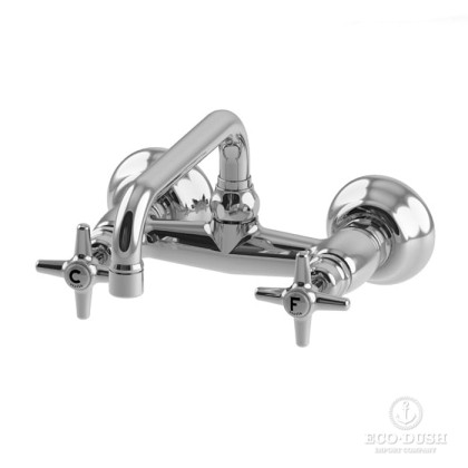 Stella Italica Смеситель для мойки настенный 3245/200, длина излива 200мм цвет: хром