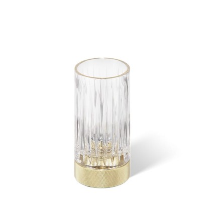 Decor Walther Club SMG Стакан настольный, граненое стекло, цвет: золото матовое