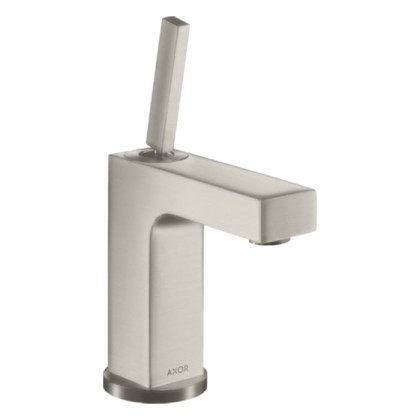 Axor Citterio Смеситель для раковины 110, на 1 отв., излив 10.4см., без донного клапана, цвет: сталь
