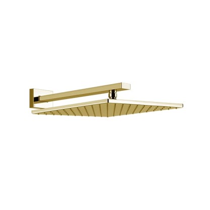 Gessi Rettangolo Верхний душ 30х30см., подвесной, цвет: Gold PVD