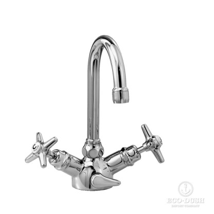 Stella Italica Смеситель для раковины на 1 отверстие 3217 с донным клапаном, цвет: хром