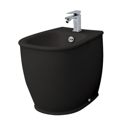 Artceram Azuley Биде напольное 36х52см c креплением, с 1 отв. цвет: черный