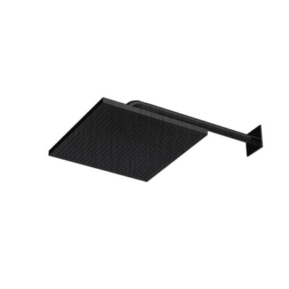 Almar Velvet Rain Верхняя душевая лейка 30х30см., без держателя, цвет: черный металл брашированный PVD