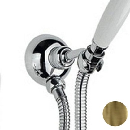 Nicolazzi Держатель душевой ручной лейки, с подводом воды 1/2", цвет: Bronze Plated