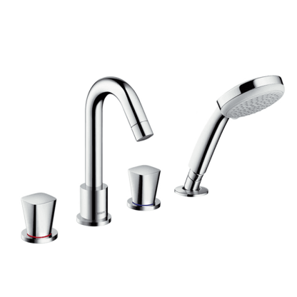 Hansgrohe Logis, Смеситель на борт ванны, на 4 отверстия, Цвет: хром
