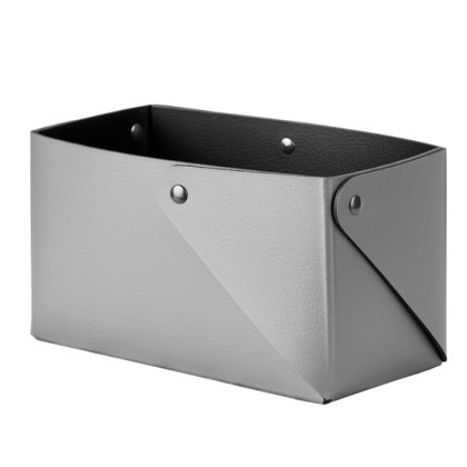 ADJ Коробочка MIU для чайных пакетов, 7x17xH8 см., цвет: серый/черный