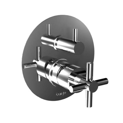 Bongio T Cross Встраиваемый смеситель, 2 отв., с картриджем, цвет: хром