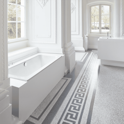 Bette One Ванна с шумоизоляцией встраиваемая, 200х90х45см.,  цвет: белый (для удлиненного слива-перелива)