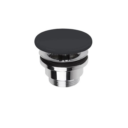 Simas Донный клапан, клик-клак, с керамической крышкой, цвет: Antracite matt