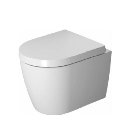 Duravit ME by Starck Комплект: унитаз подвесной Compact Rimless, 37x48см 253009 + сиденье с микролифтом: 002019 цвет: белый