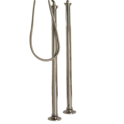 Devon&Devon Black Dandy Ножки для смесителя для ванны, напольные, цвет: никель блестящий