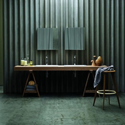 Azzurra Thin Раковина 60x40xH14 см, без отв., цвет: Bianco lucido