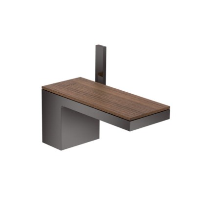 Axor MyEdition Смеситель для раковины, на 1 отв., излив 200мм, с донным клапаном (без панели), цвет: полированный черный