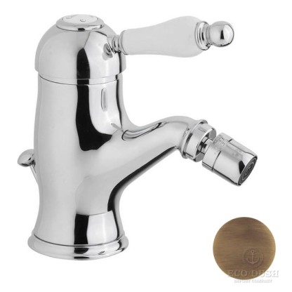 CISAL Arcana Empress Смеситель однорычажный для биде на 1 отверстие с донным клапаном, цвет: бронза