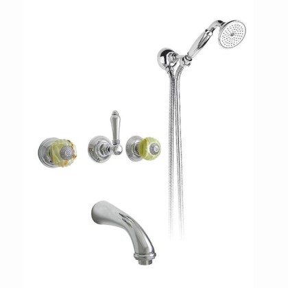 Nicolazzi Onice Смеситель для ванны с изливом из стены встраиваемый, цвет: хром