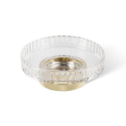 Decor Walther Club STS Мыльница настольная, граненое стекло, цвет: золото матовое