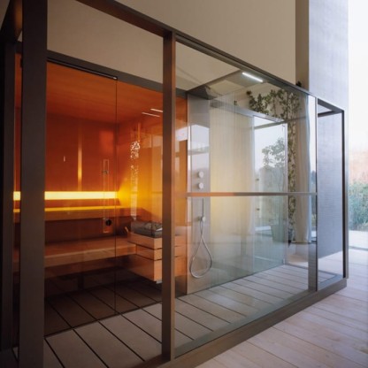 Effegibi Logica Spa Сауна&Хаммам 373x171х217см, в нишу, цвет: Stone