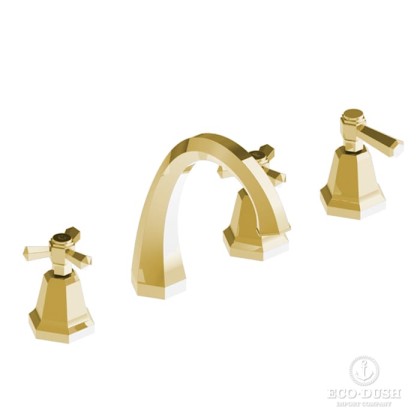 Stella Eccelsa Смеситель на борт ванны на 4 отверстия 3256TR, цвет: золото