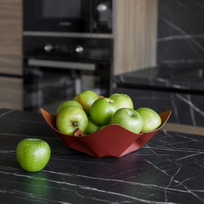 ADJ Фруктовница, D35 см., цвет: бордо/коньяк