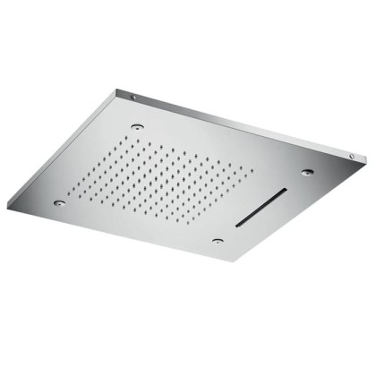 Almar Верхний душ, 49.8х49.8см., встраиваемый, 3 режима, хромотерапия, цвет: нержавеющая сталь