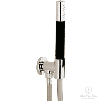 CISAL Shower Душевой гарнитур:ручная лейка,шланг 150 см,вывод с держателем, цвет: никель полированный