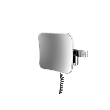 EMCO Evo Зеркало косметическое, LED, 209x209мм,  двойной,snoer,ELS, 5x кратное увеличение, подвесной, цвет: хром