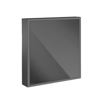 EMCO Prime Зеркальный шкаф 60x70см., с подсветкой, навесной, 1 дверь, R, 2 полки, розетка, цвет: черный