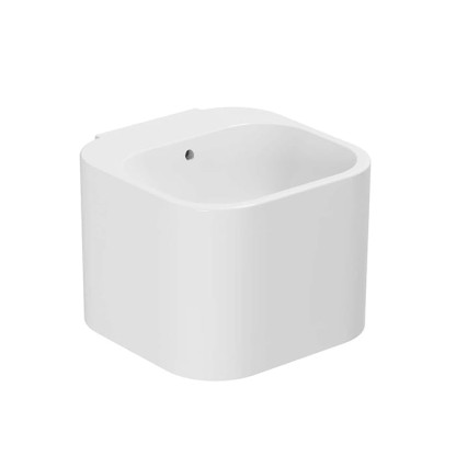 Azzurra Tandem Раковина подвесная 44x43xH32 см, без отв., с переливом, с бельевой корзиной, цвет: Bianco lucido