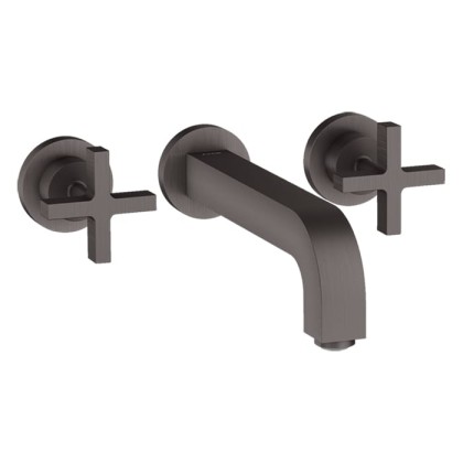 Axor Citterio Смеситель для раковины 222, встраиваемый, излив: 22.2см., цвет: шлифованный черный хром