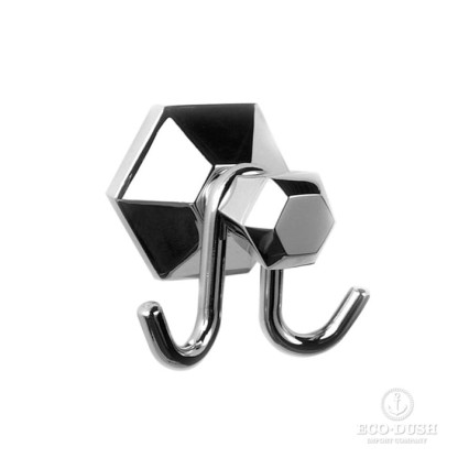 Stella Eccelsa Крючок двойной, подвесная, цвет: хром