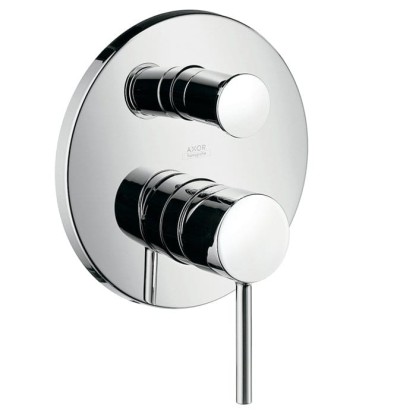 Axor Starck Классический однорычажный смеситель для ванны для скрытого монтажа со встроенной защитной комбинацией EN1717, внешняя часть, цвет: хром