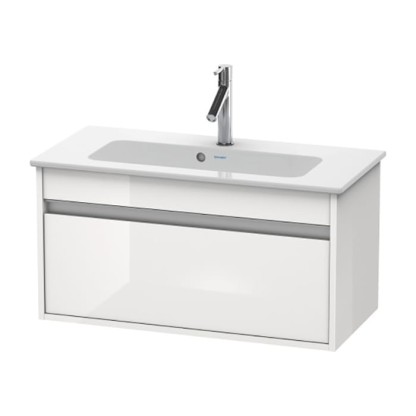 Duravit Ketho Тумба подвесная, 80x38.5х41, с раковиной, 1 выдв. ящик, цвет: белый глянцевый