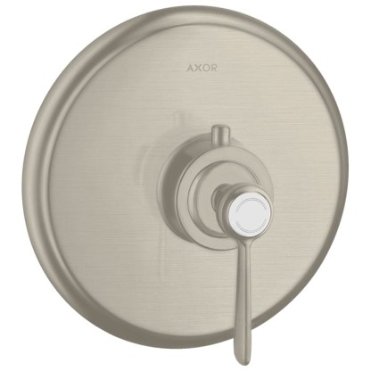 Axor Montreux, Термостат Highflow 59 л / мин, с рычаговой рукояткой, СМ, внешняя часть, цвет: никель шлифованный
