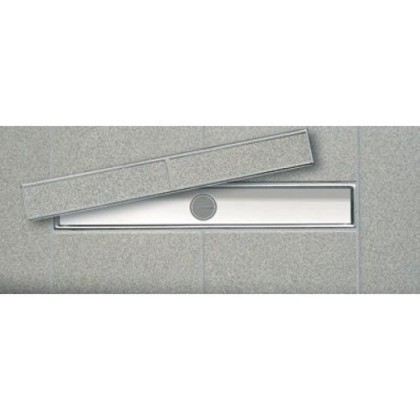 TECE Лоток "plate", 1000 мм, основа для плитки, нержавеющая сталь