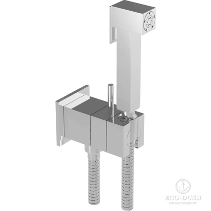 CISAL Shower Гигиенический душ со шлангом 120 см,вывод с держателем и встроенный прогрессивный картридж, цвет: хром