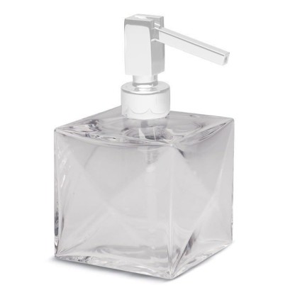 Bertocci Grimilde Дозатор настольный, цвет: прозрачный хрусталь/белый матовый