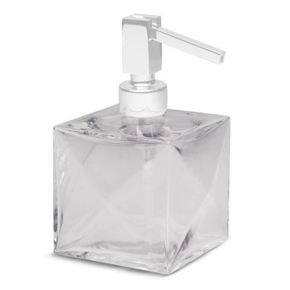 Bertocci Grimilde Дозатор настольный, цвет: прозрачный хрусталь/белый матовый