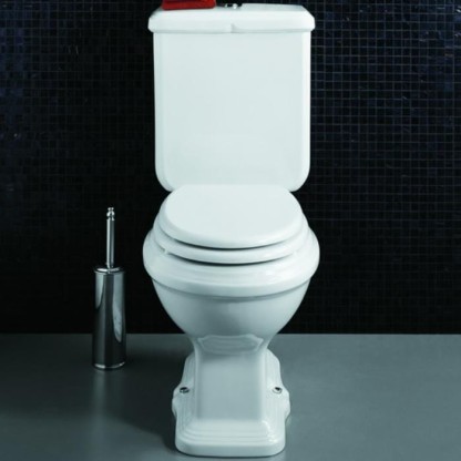 SIMAS Arcade Унитаз моноблок 36,5х68,5см, выпуск в пол, фурнитурой, цвет: белый/хром