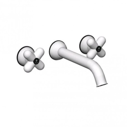 Fantini I Balocchi Смеситель для раковины, встраиваемый, на 3 отв,, излив 20см., (наружняя часть), цвет: белый матовый